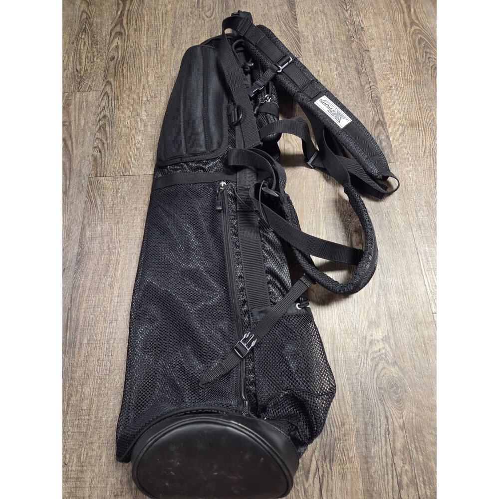 Sun Mountain Mesh Golf Club Bag Solid Black Padded Back Strap 36" Top to Bottom - Picture 6 of 6